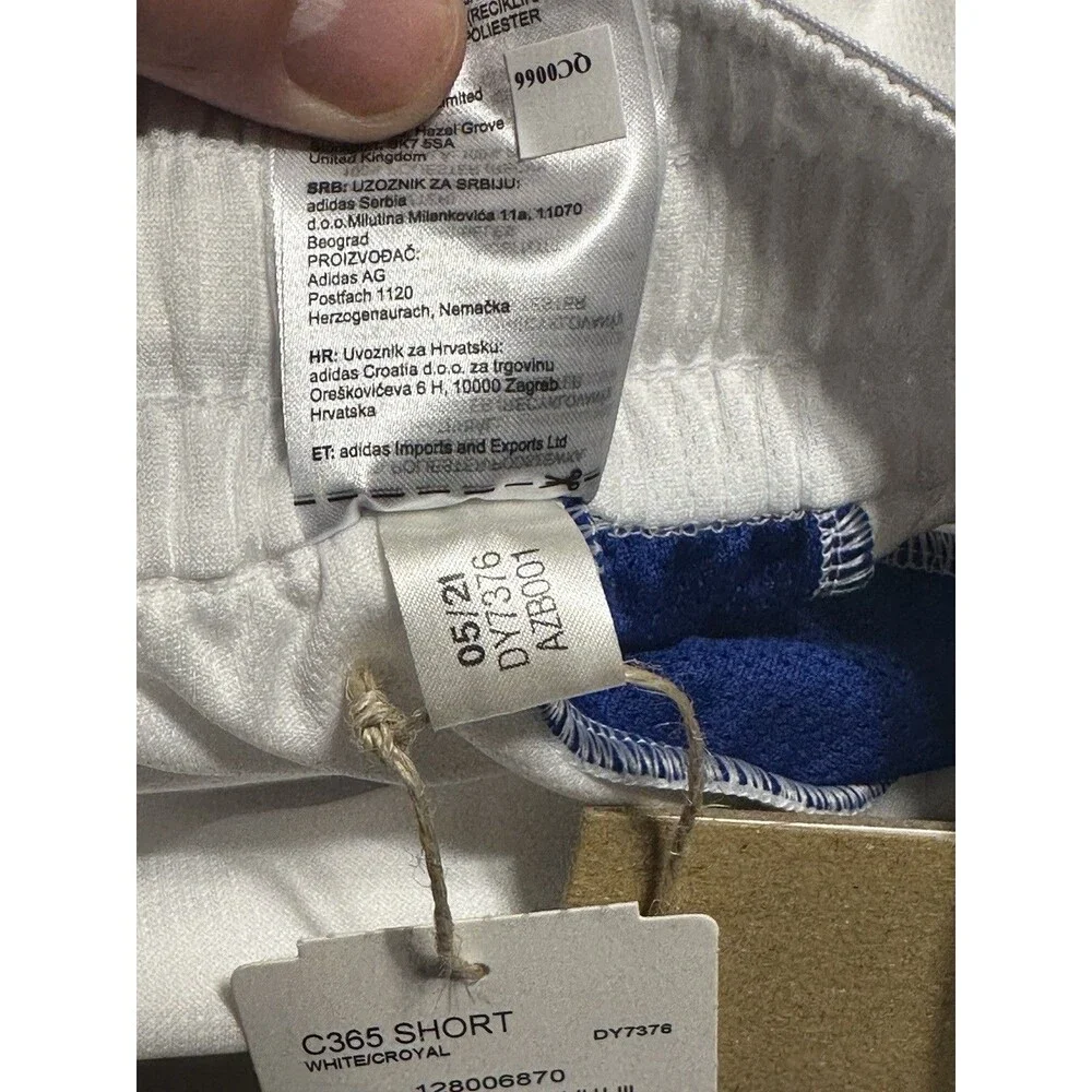 adidas C365 Basketball Shorts Mens Large Blue White Athletic Gym NWT DY7376 New